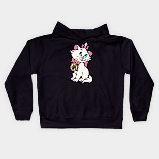 Cat pentagram Kids Hoodie